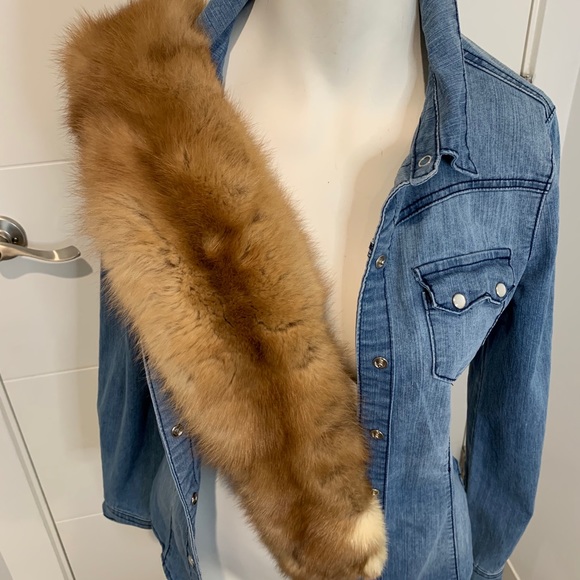 Vintage red fox fur stole scarf collar ‼️ - Picture 11 of 12